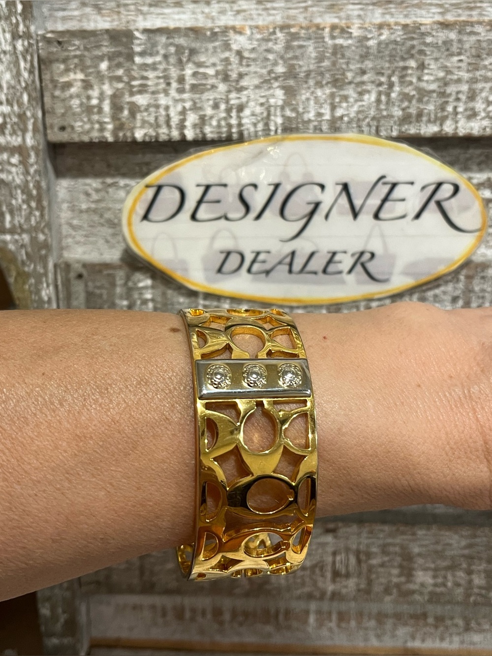 COACH Signature C Bangle Bracelet VGC!
